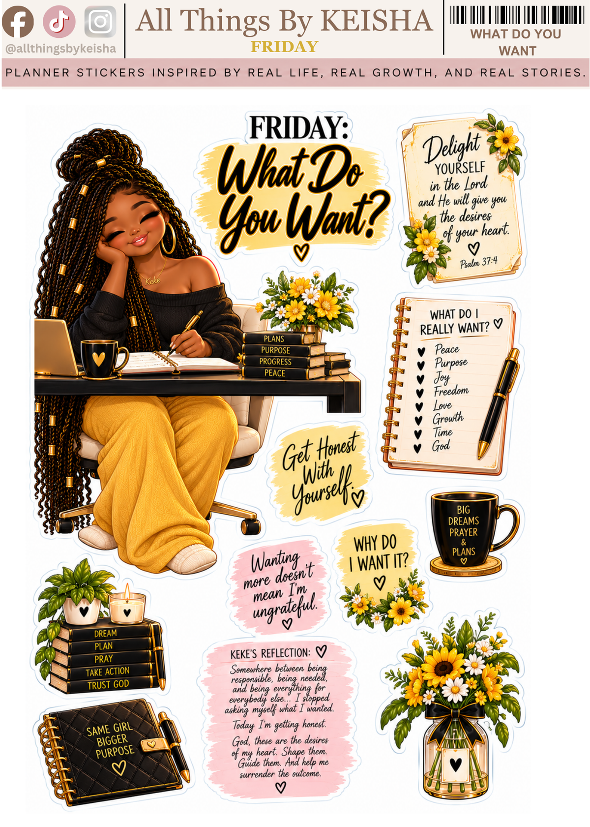 ALL THINGS BY KESHA: Planner Stickers,LLC
