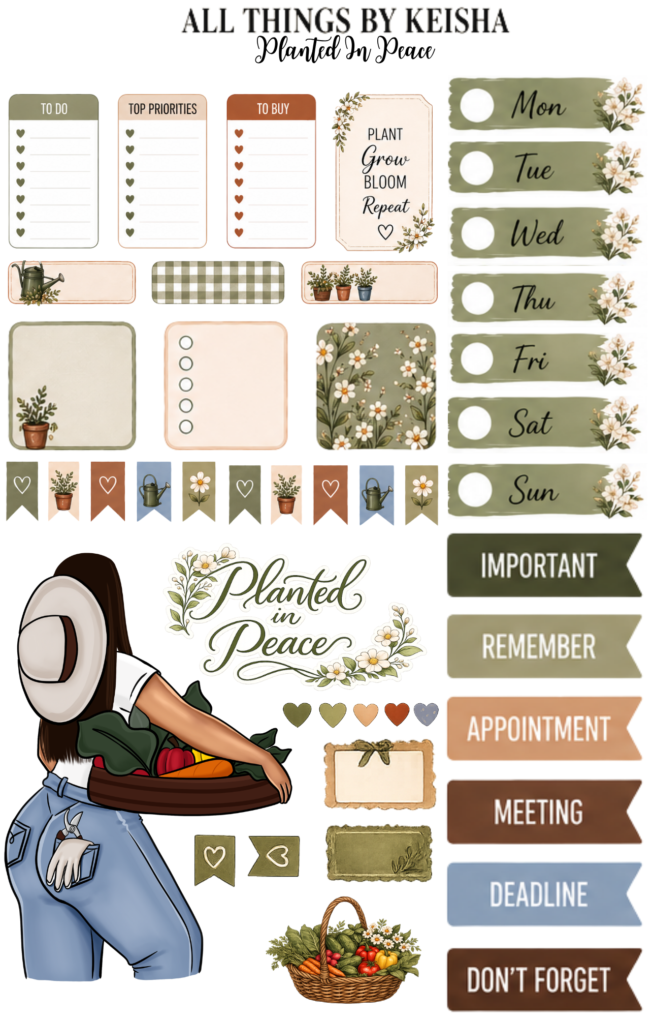 PLANTED IN PEACE FUNCTIONAL KITS