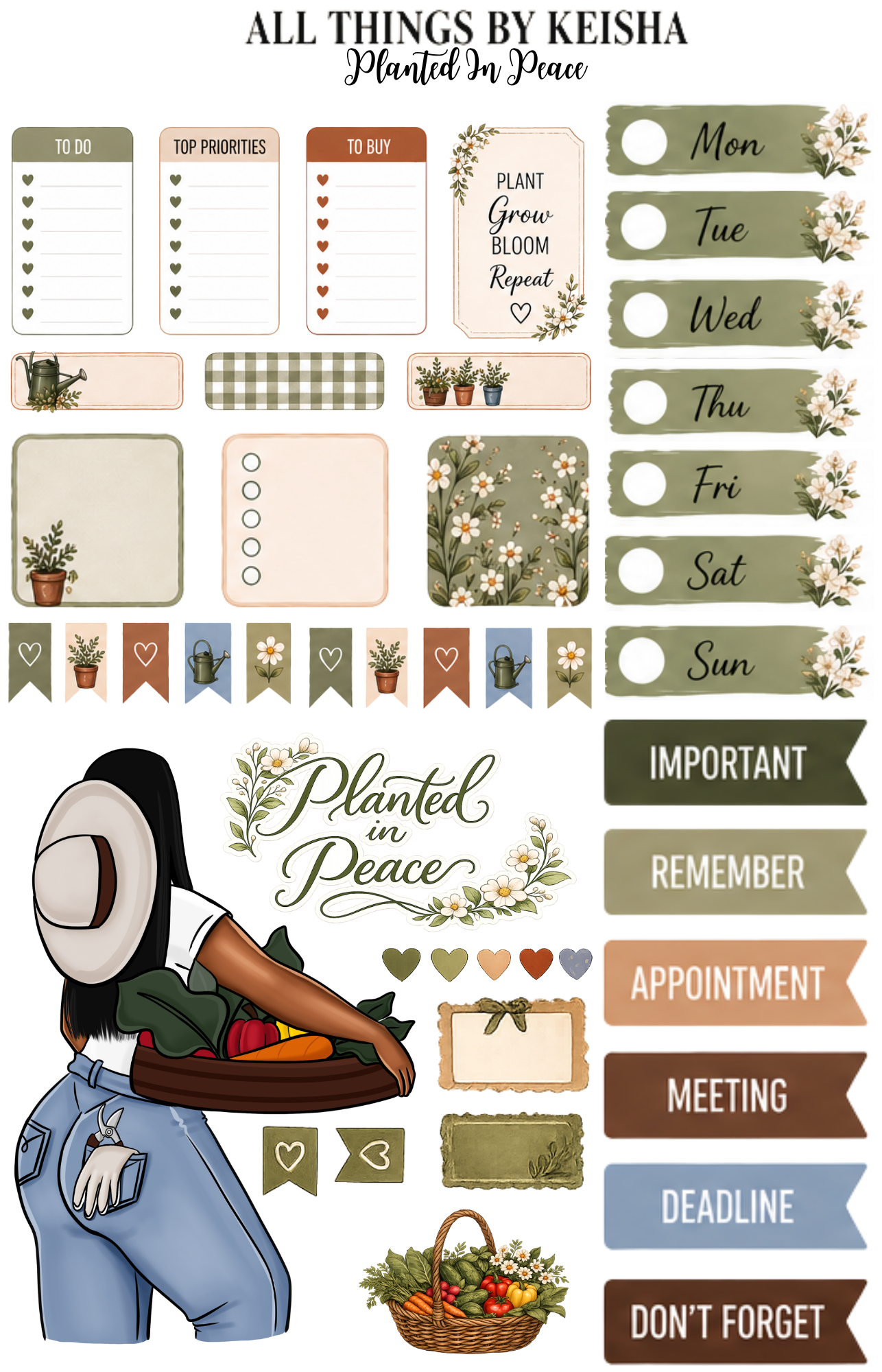 PLANTED IN PEACE FUNCTIONAL KITS
