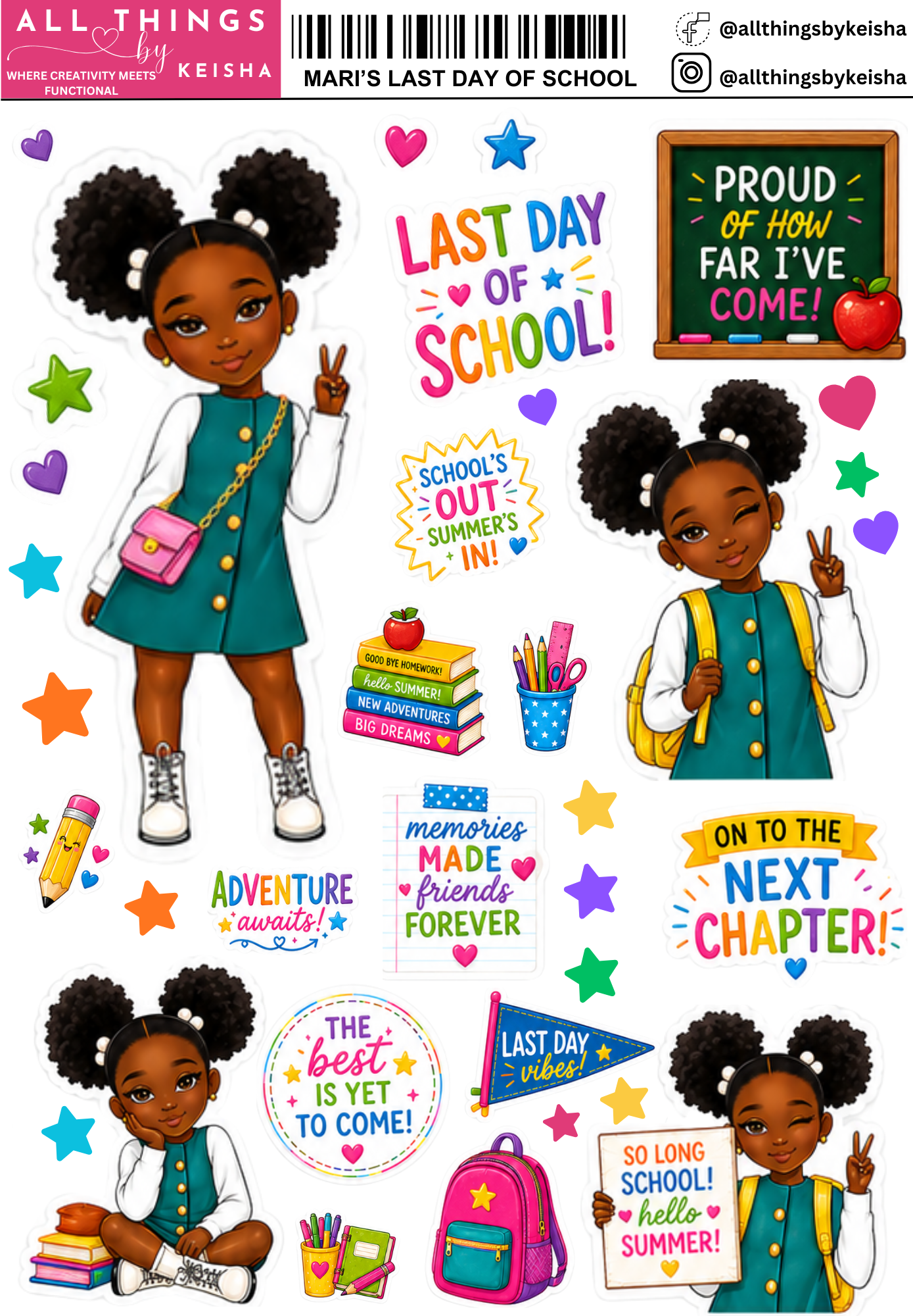 GLAM KIDS - LAST DAY OF SCHOOL  COLLECTION