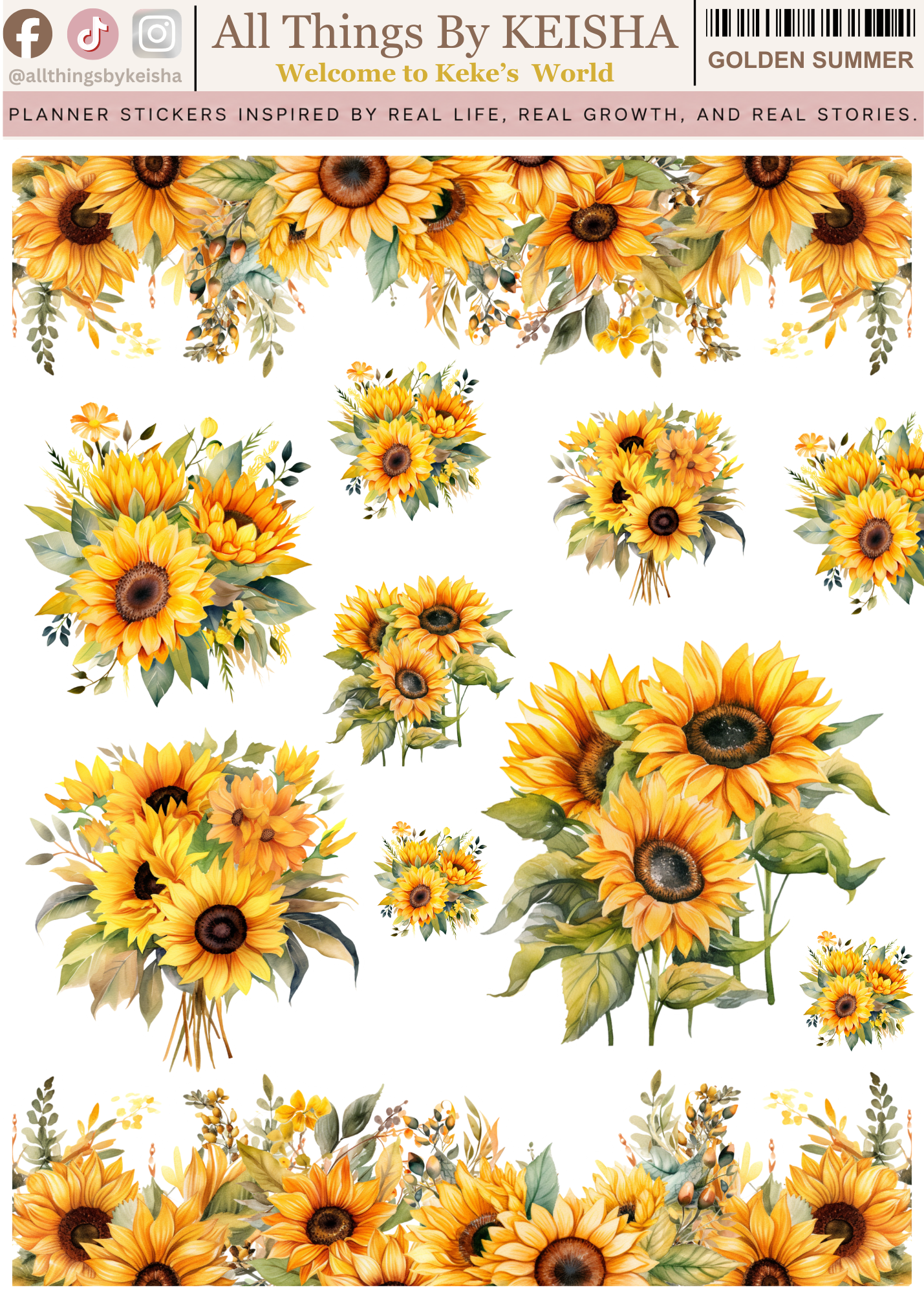 GOLDEN SUMMER FLORALS