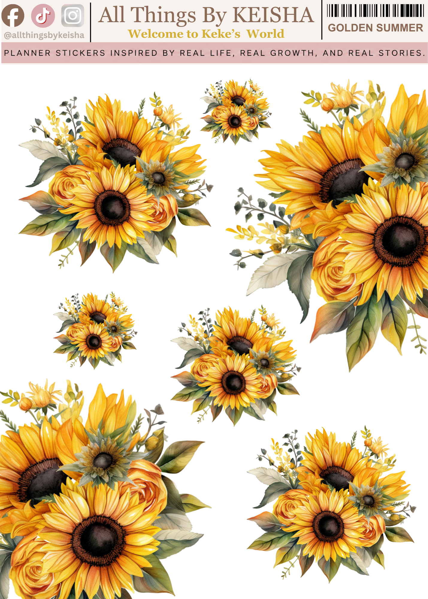 GOLDEN SUMMER FLORALS