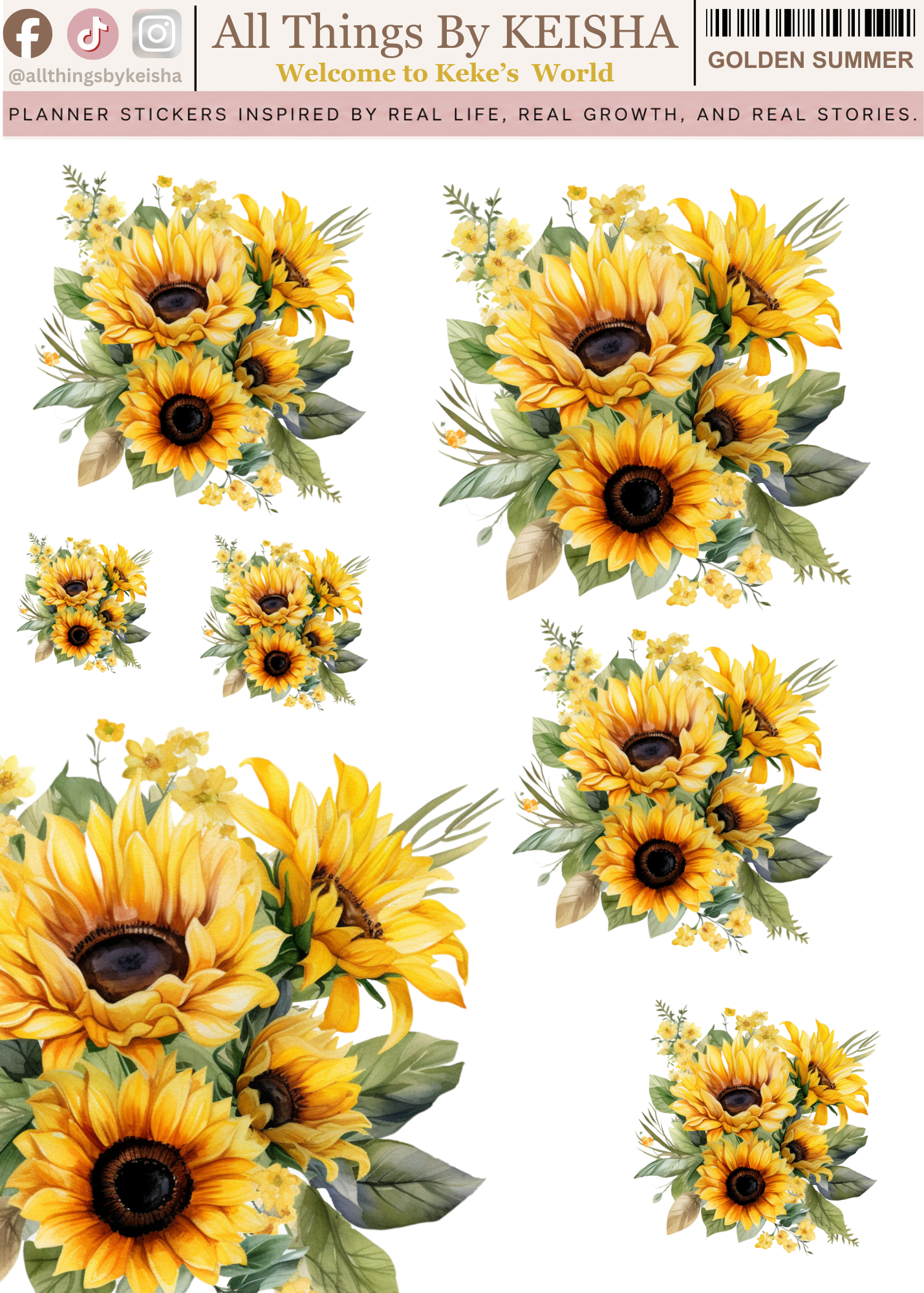 GOLDEN SUMMER FLORALS