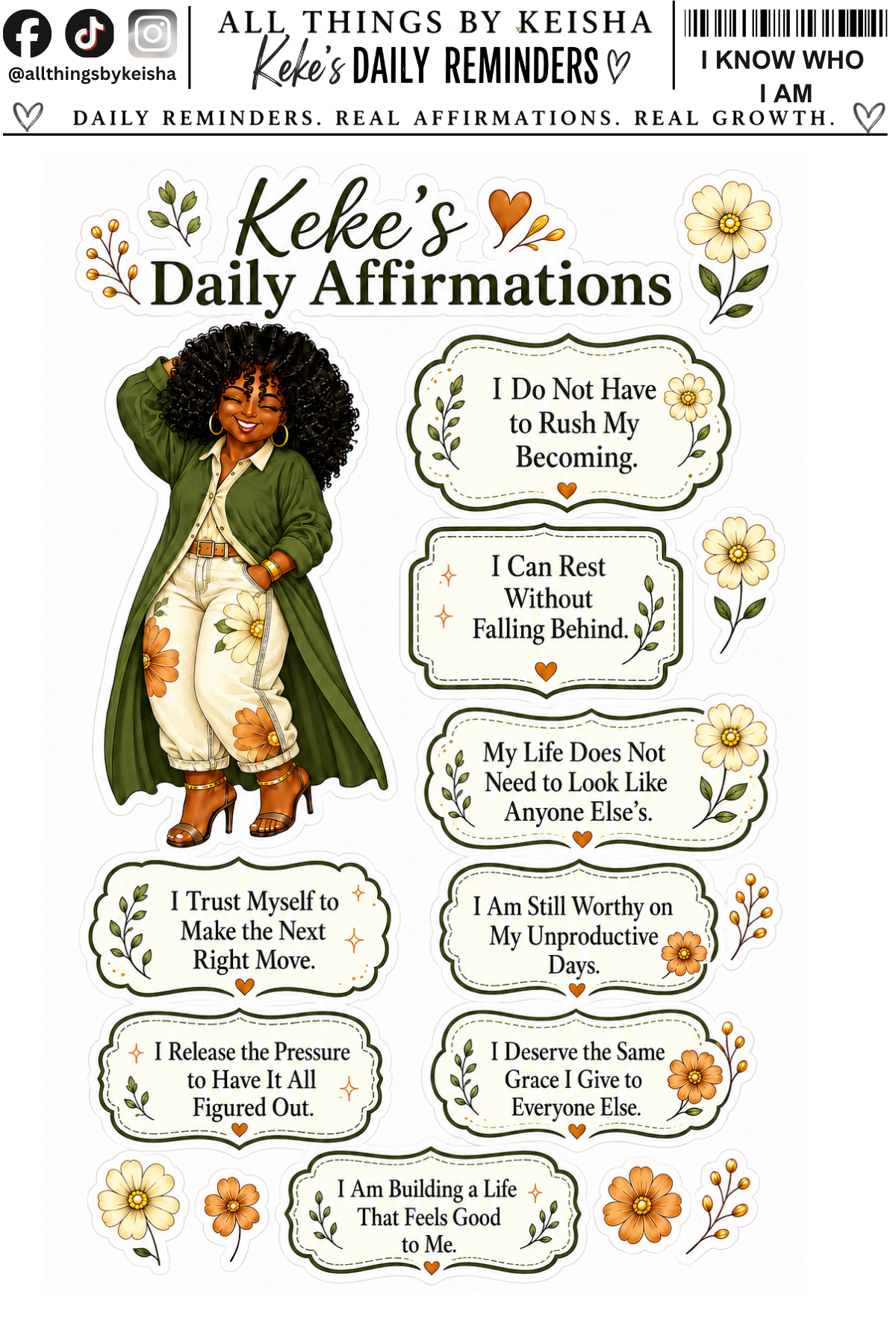 I KNOW WHO I AM AFFIRMATION
