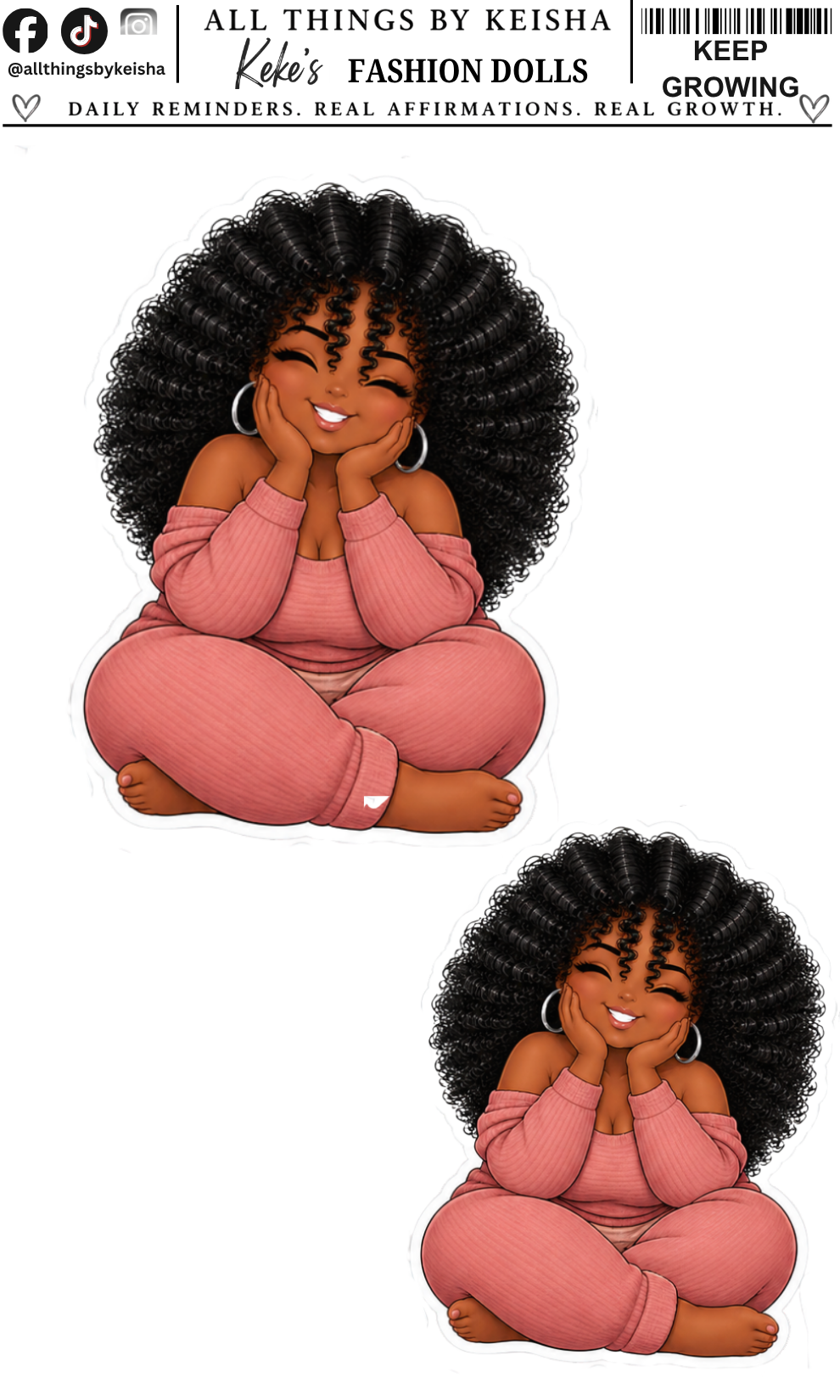 KEEP GROWING STICKER PACK