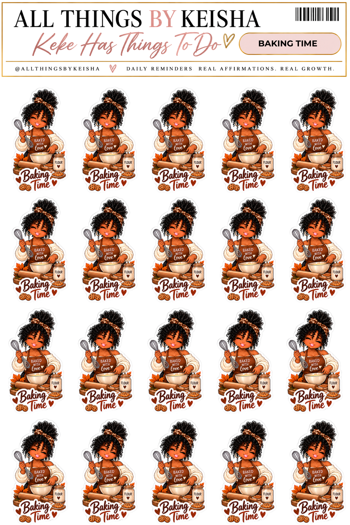 Keke Fall Life Icons - Planner Stickers