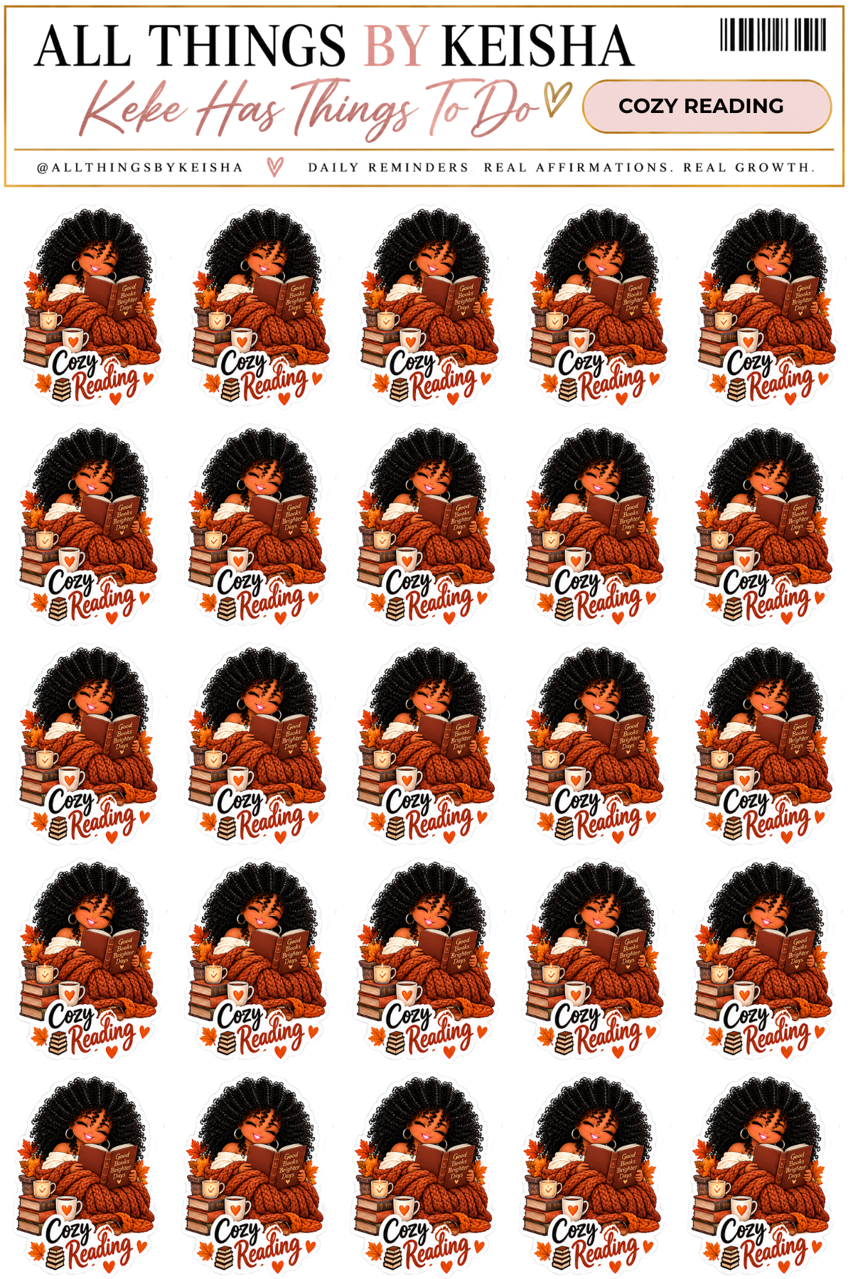 Keke Fall Life Icons - Planner Stickers
