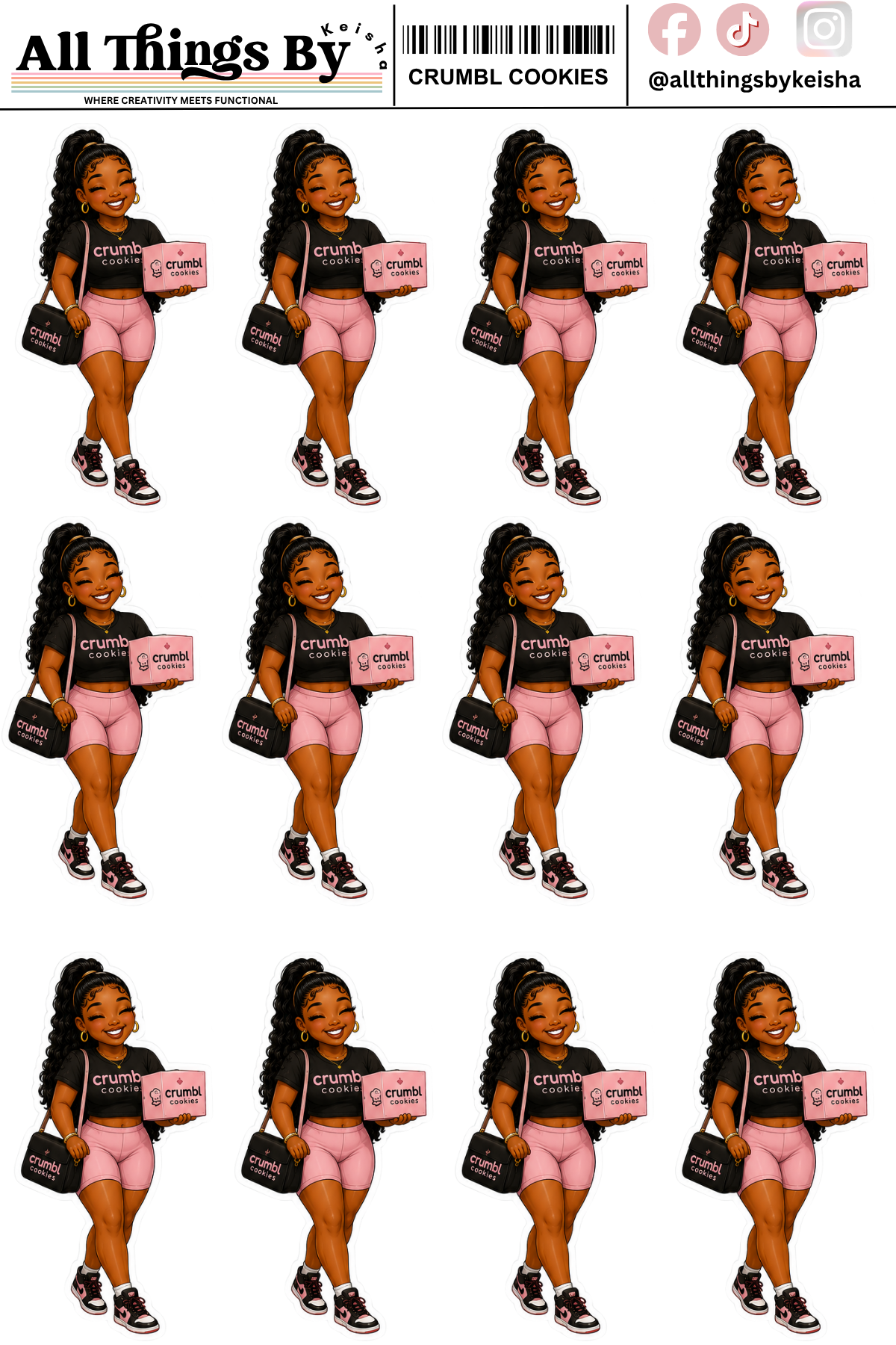 KEKE GOES TO CRUMBL COOKIES