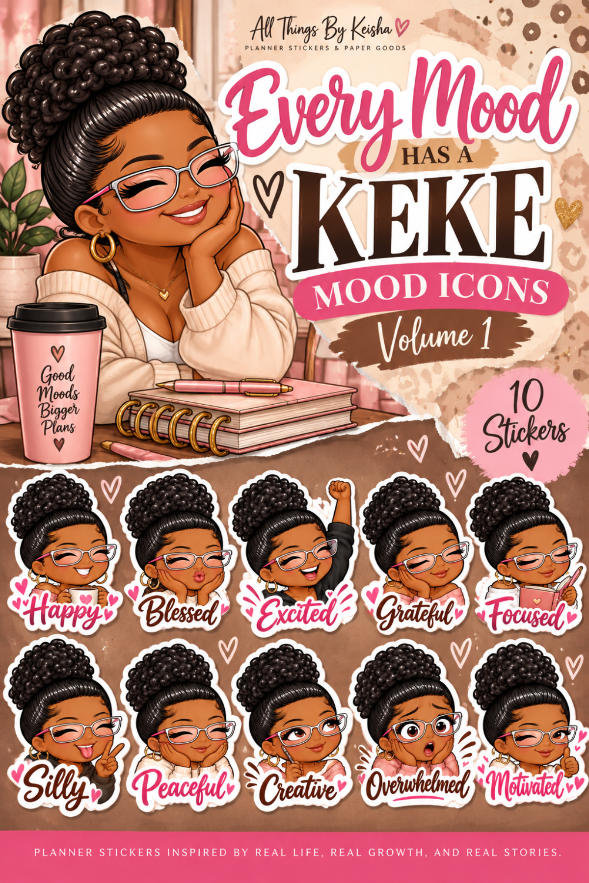 ALL THINGS BY KESHA: Planner Stickers,LLC