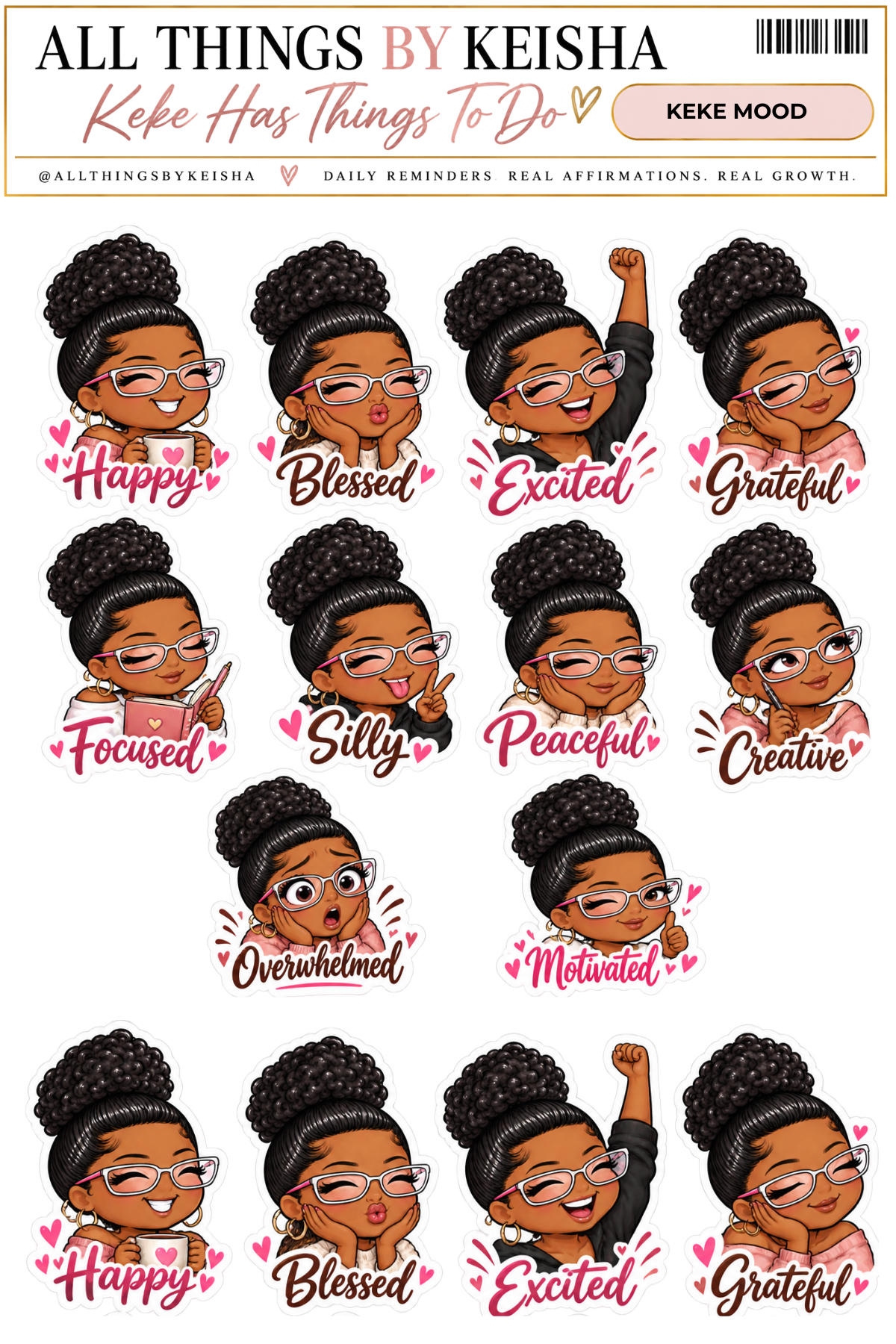 ALL THINGS BY KESHA: Planner Stickers,LLC