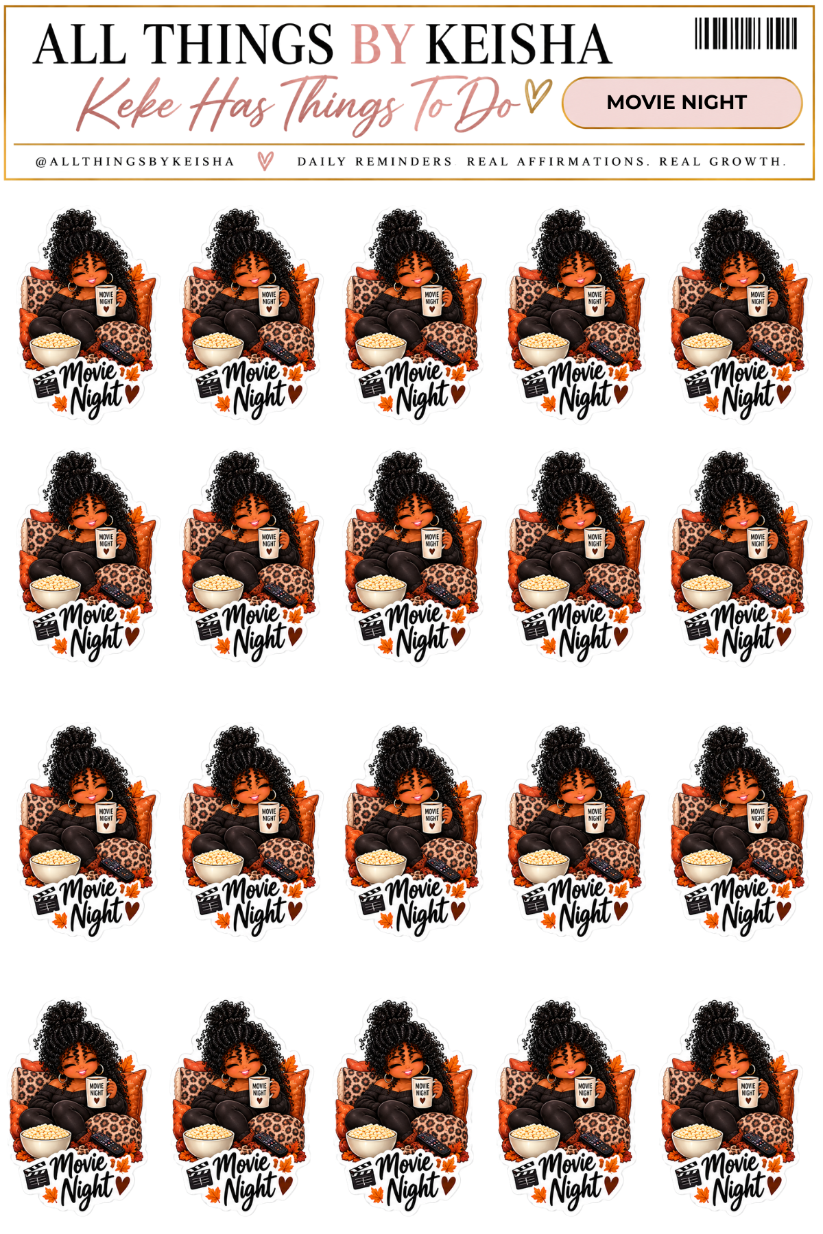 Keke Fall Life Icons - Planner Stickers