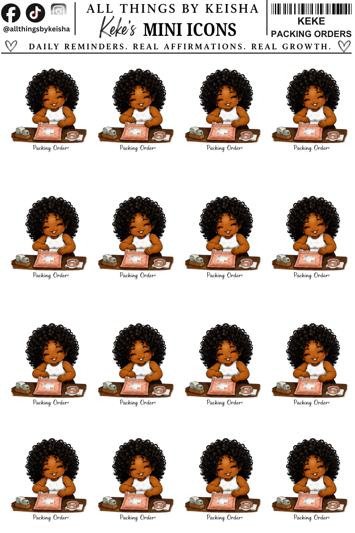 MINI KEKE - GIRL, I HAVE A LOT TO DO ICONS  VOLUME 2