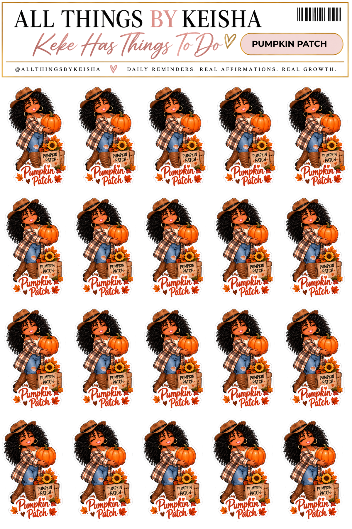 Keke Fall Life Icons - Planner Stickers