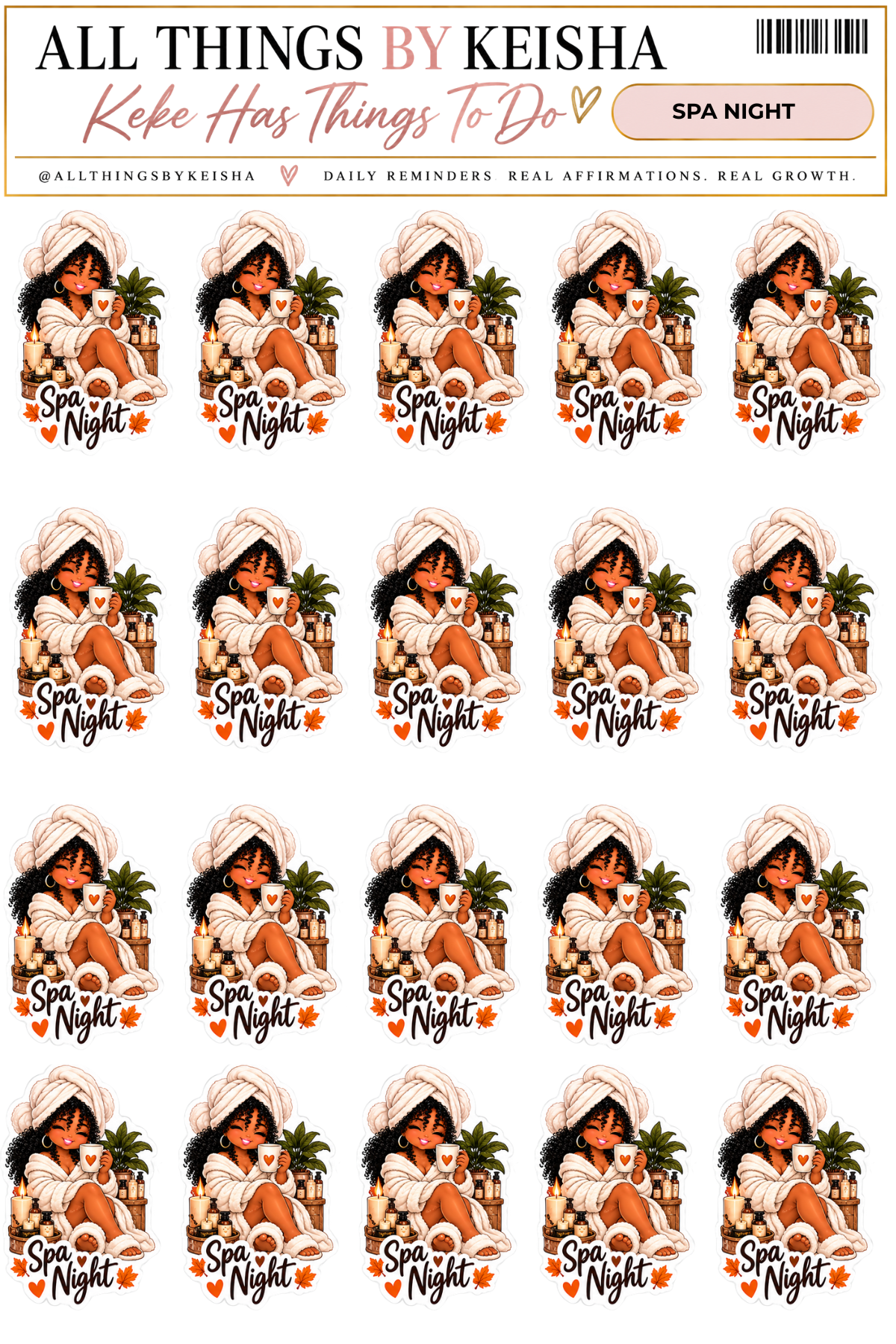 Keke Fall Life Icons - Planner Stickers