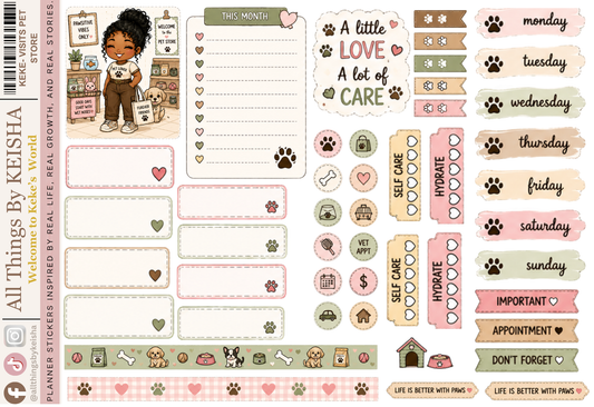 KEKE VISITS THE PET STORE - DOODLE KIT