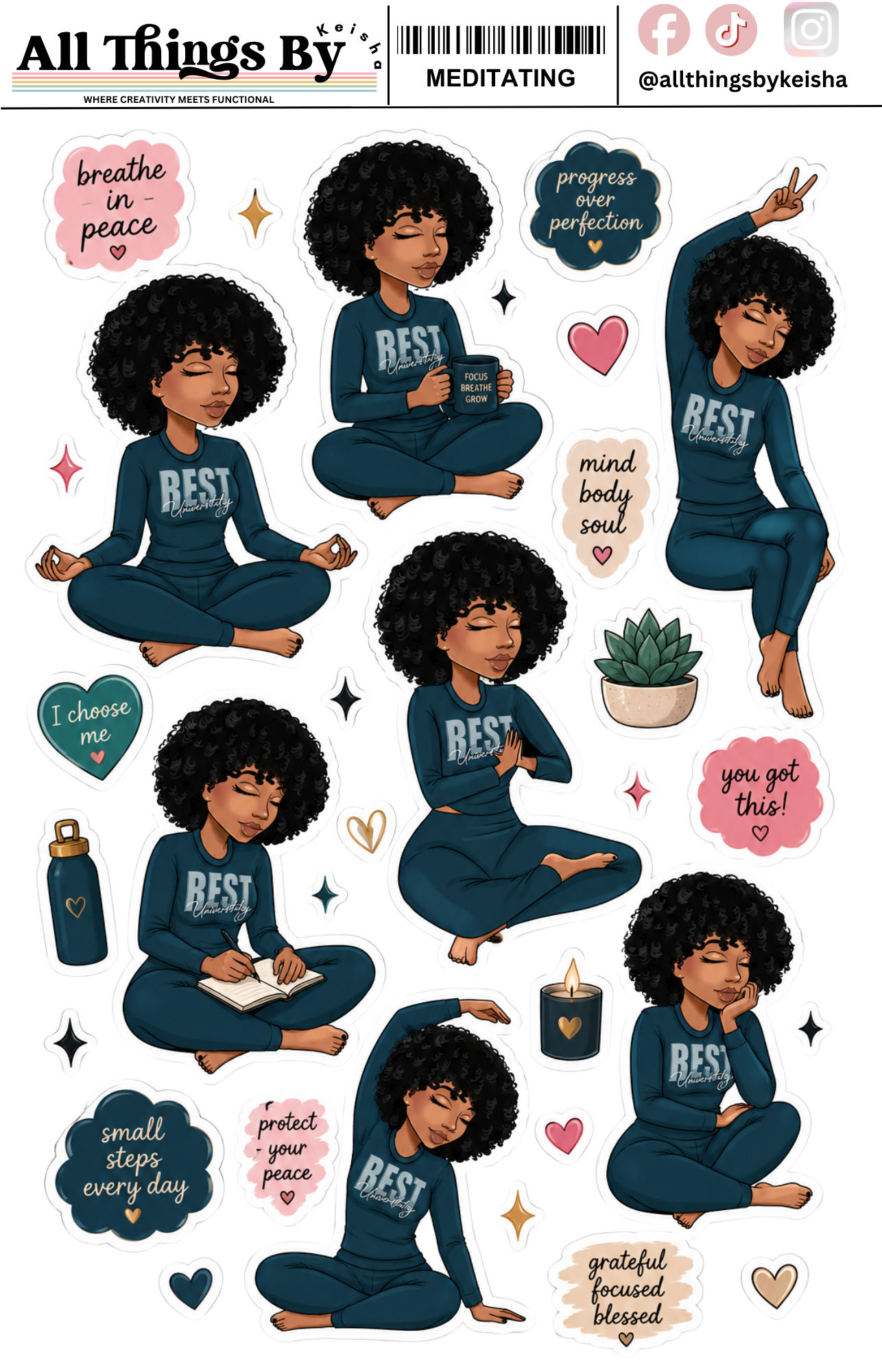 KEKE MEDITATING