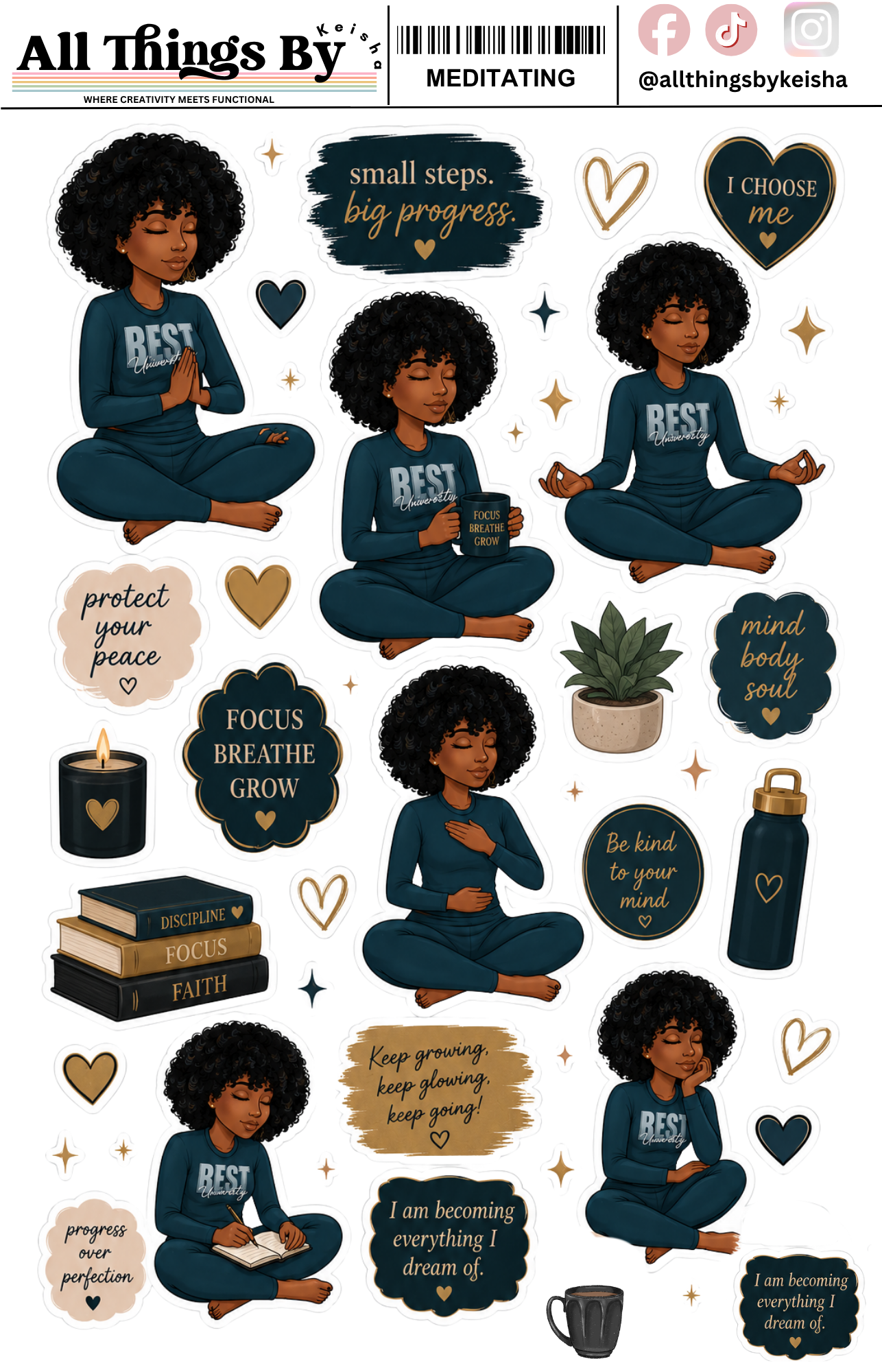 KEKE MEDITATING
