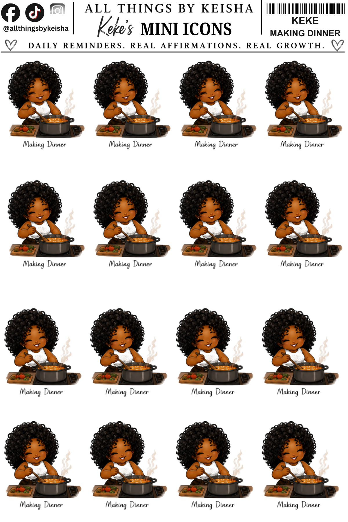 MINI KEKE - GIRL, I HAVE A LOT TO DO ICONS  VOLUME 2