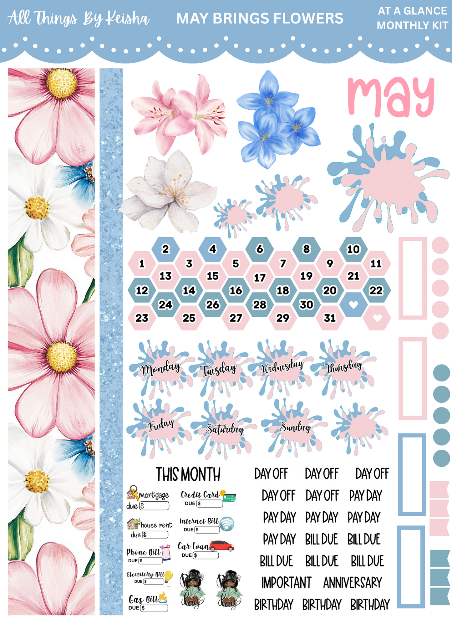 MONTHLY ALL AT A GLANCE KITS