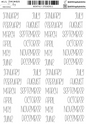 MONTHLY BLACK SCRIPT STICKERS