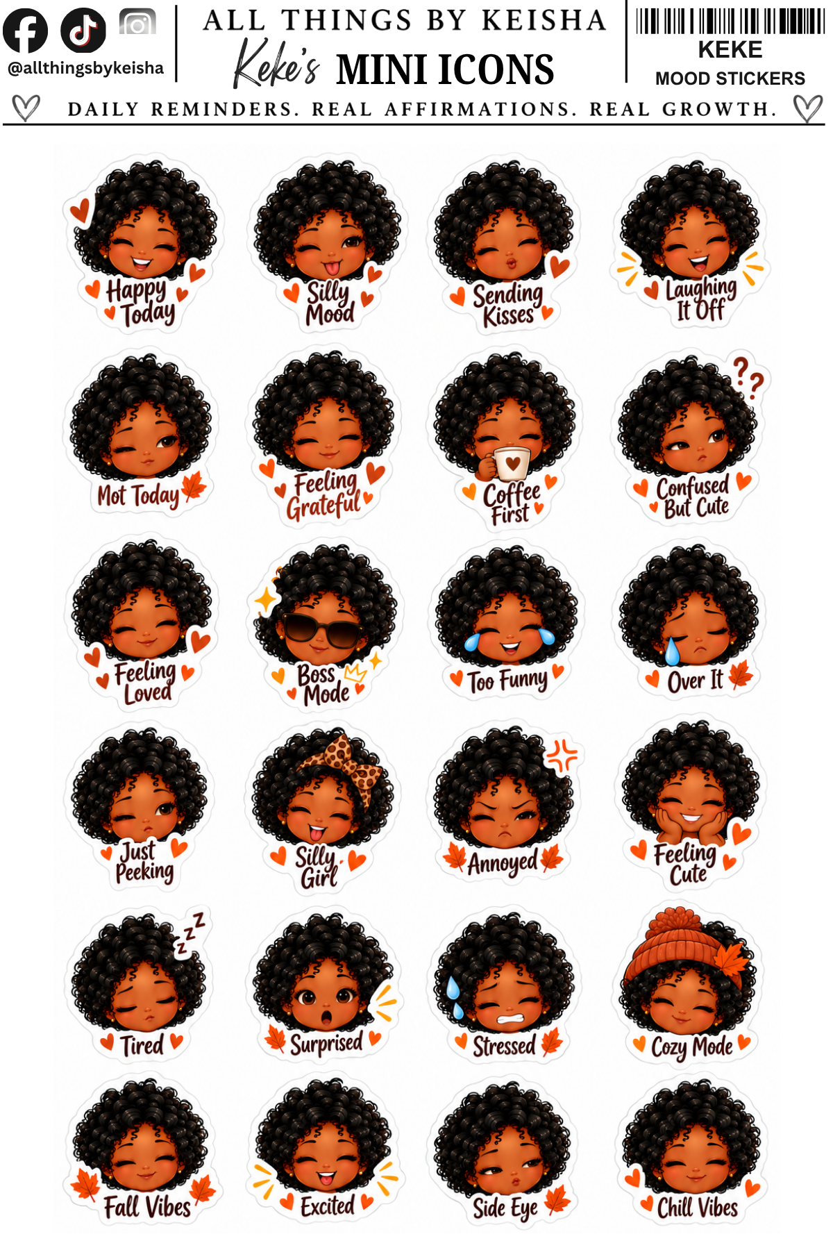 ALL THINGS BY KESHA: Planner Stickers,LLC