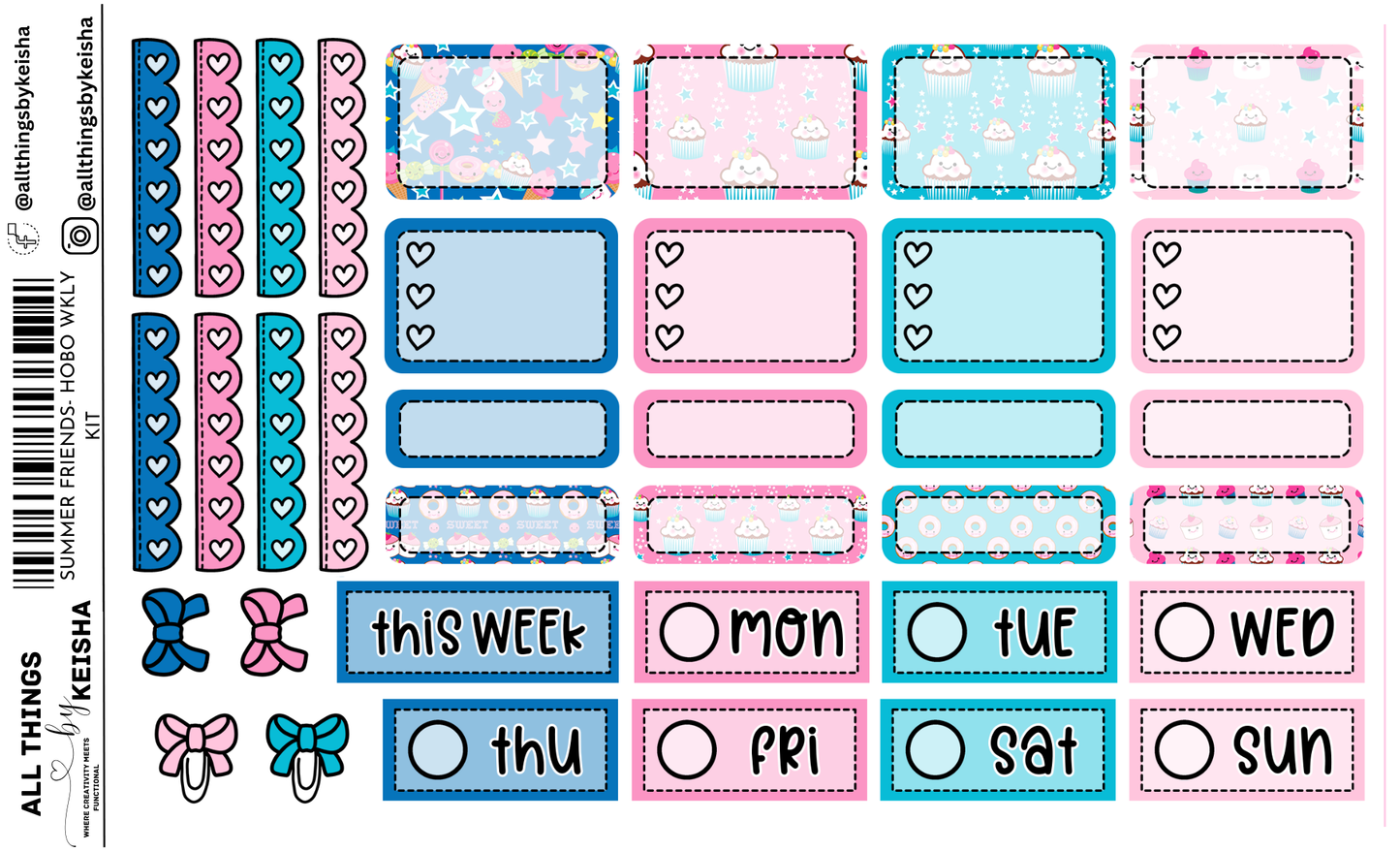 MY CANDYLAND  HOBO  (A5) WEEKLY KIT