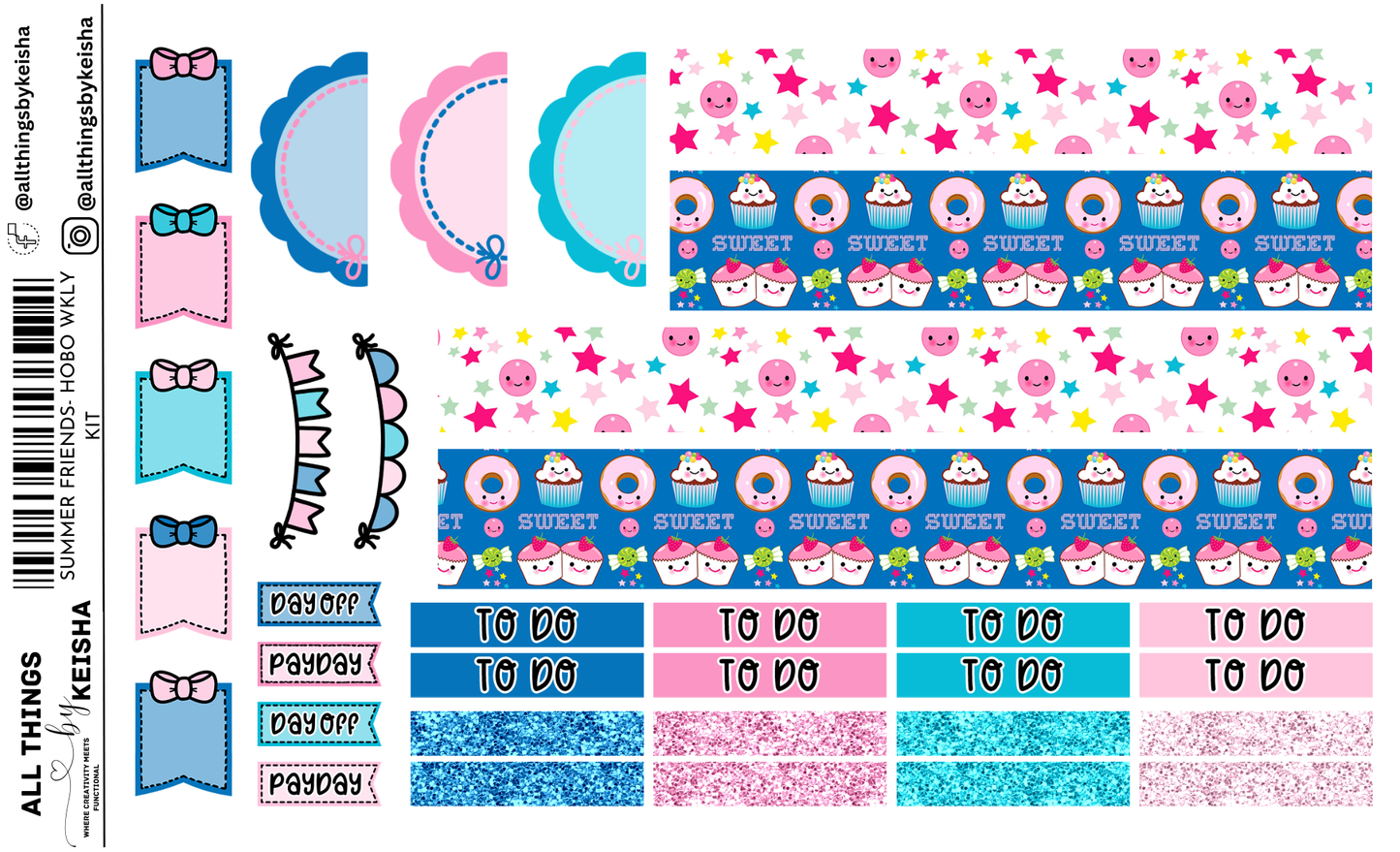 MY CANDYLAND  HOBO  (A5) WEEKLY KIT