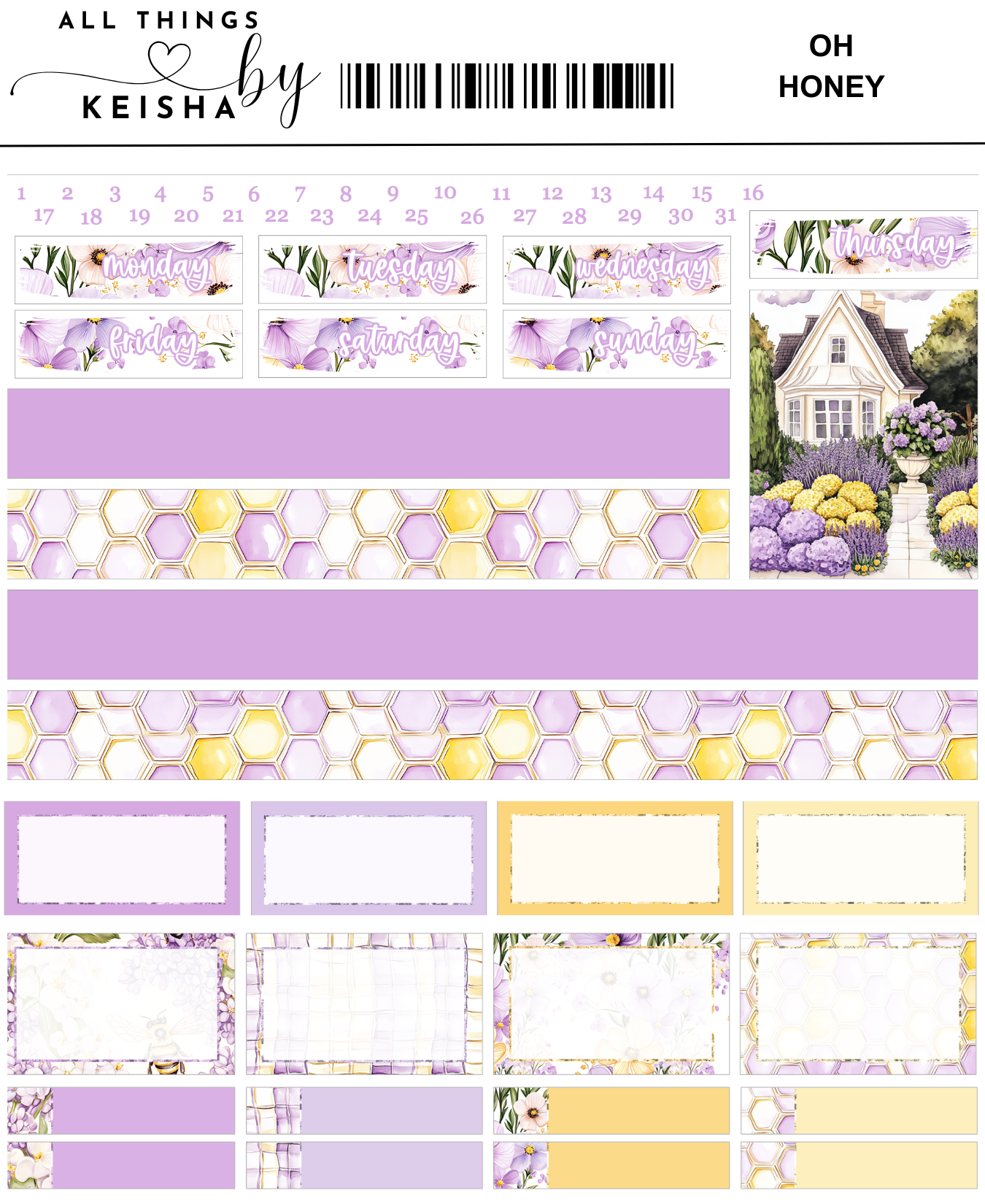 OH HONEY MINI WEEKLY KIT