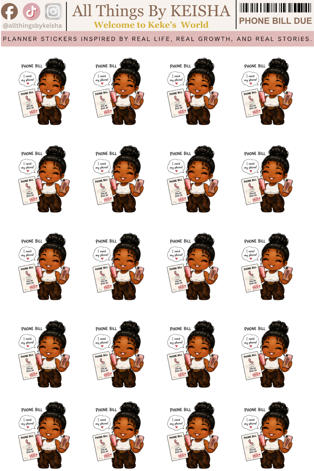 KEKE MINI COLLECTION -VOLUME 1 BILL DAY