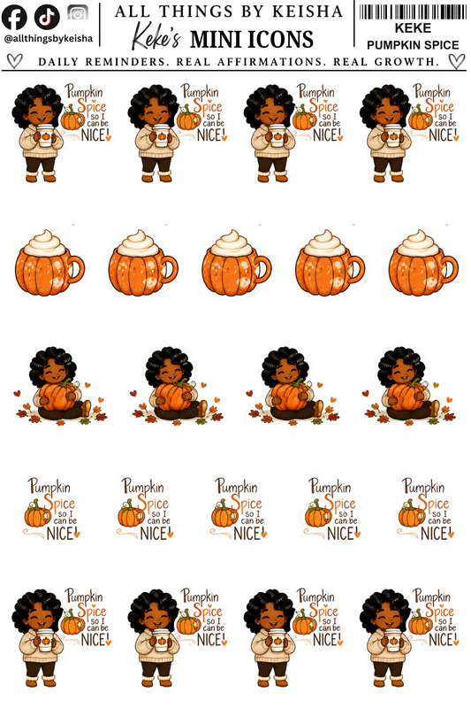 MINI KEKE PUMPKIN SPICE ICONS