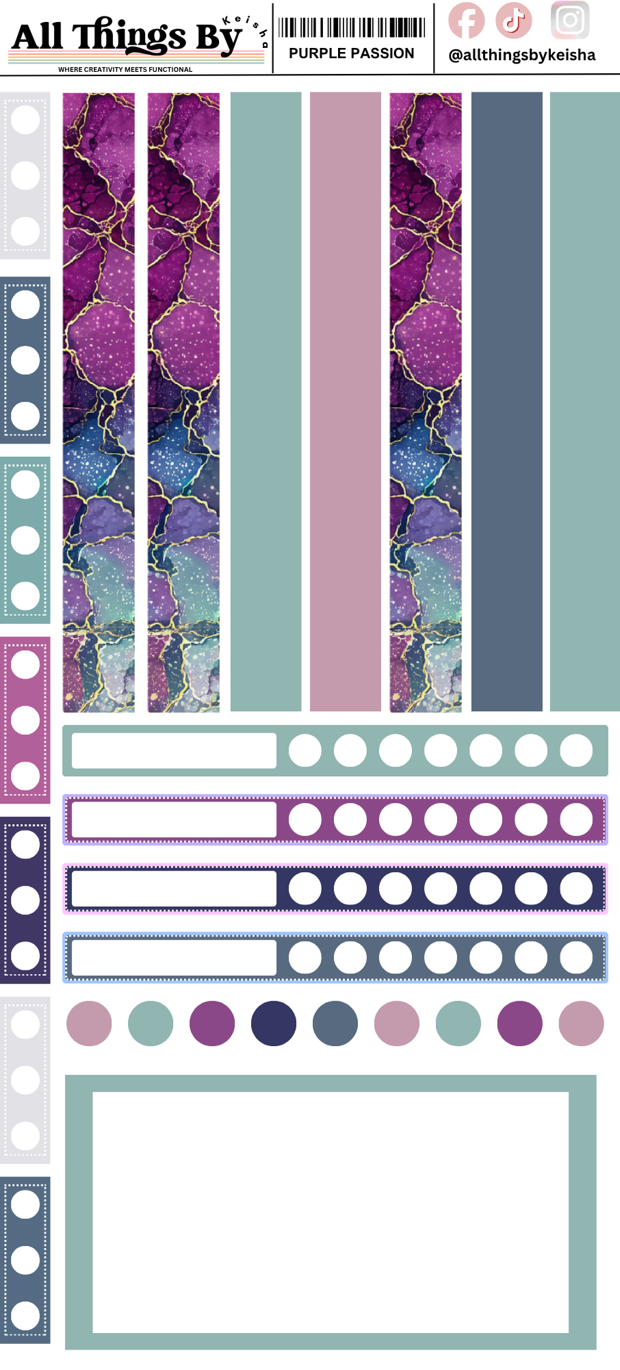 💜 PURPLE PASSION | HOBO WEEKS WEEKLY KIT 💜