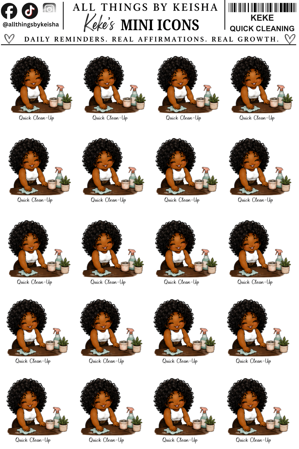 MINI KEKE - GIRL, I HAVE A LOT TO DO ICONS  VOLUME 2