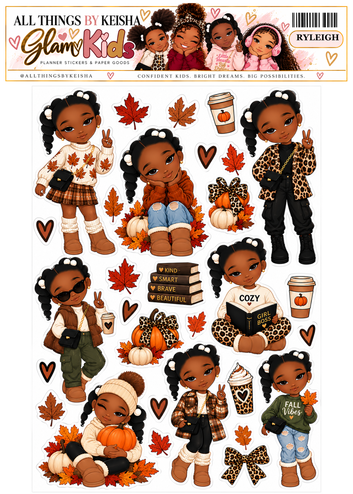 Ryleigh Fall Finds | Planner Sticker Sheet
