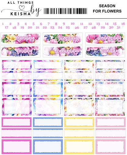 SEASON FOR FLOWERS WEEKLY KIT