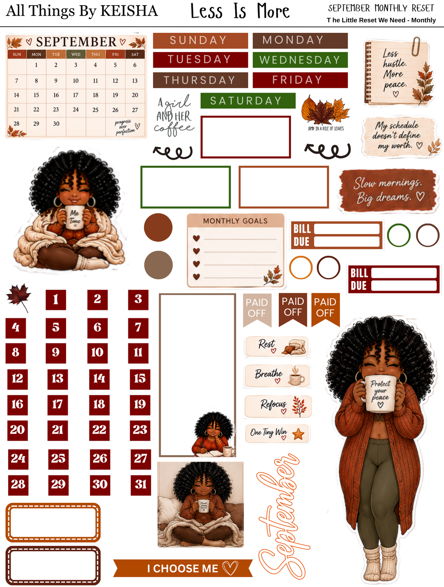 KEKE MONTHLY RESET KIT - SEPTEMBER