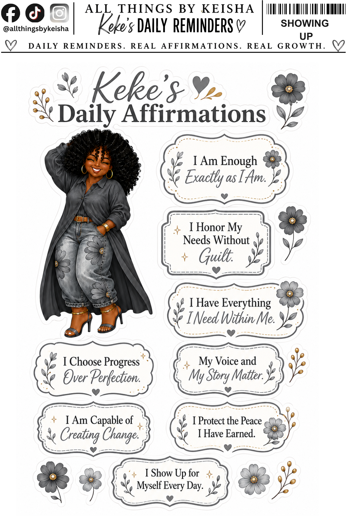 SHOWING UP AFFIRMATION