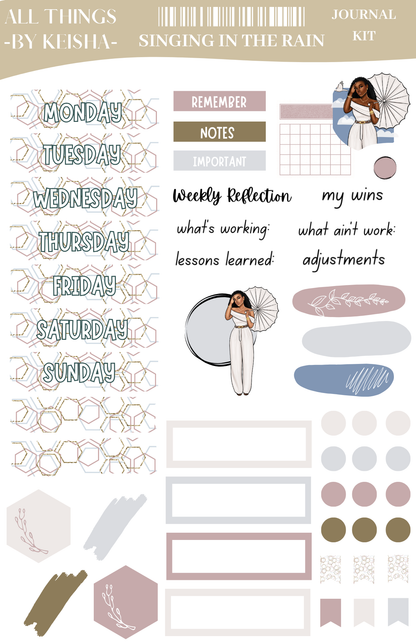 SINGING IN THE RAIN - JOURNAL KIT