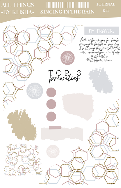 SINGING IN THE RAIN - JOURNAL KIT