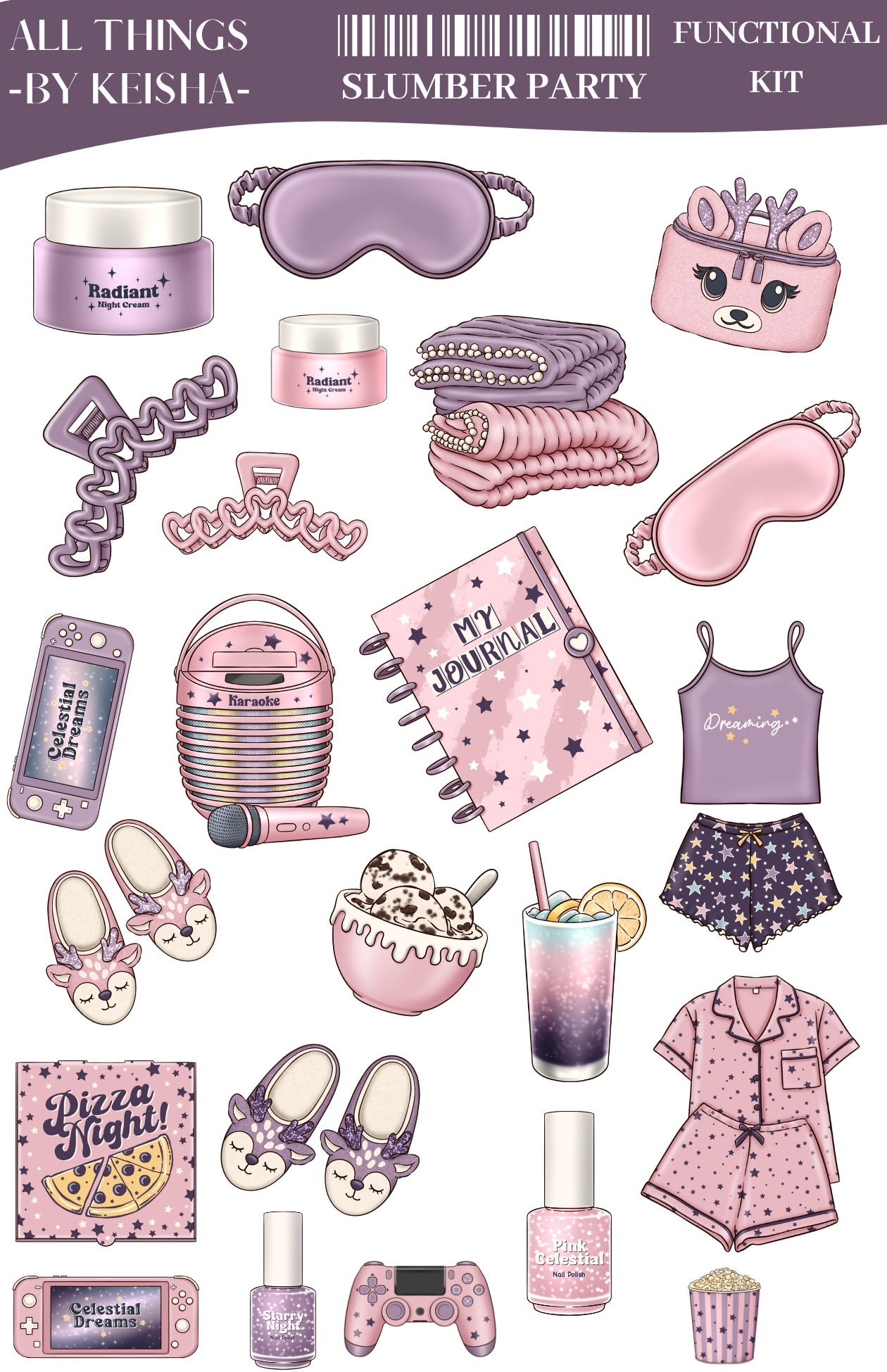 STARRY SLUMBER PARTY FUNCTIONAL KIT