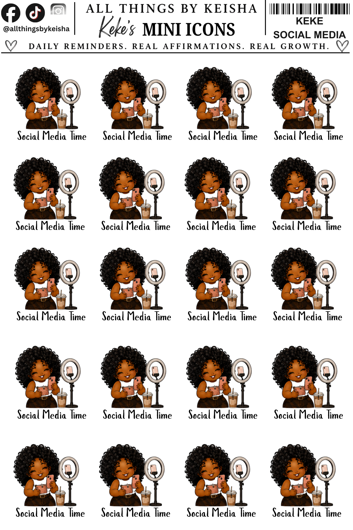 MINI KEKE - GIRL, I HAVE A LOT TO DO ICONS  VOLUME 2
