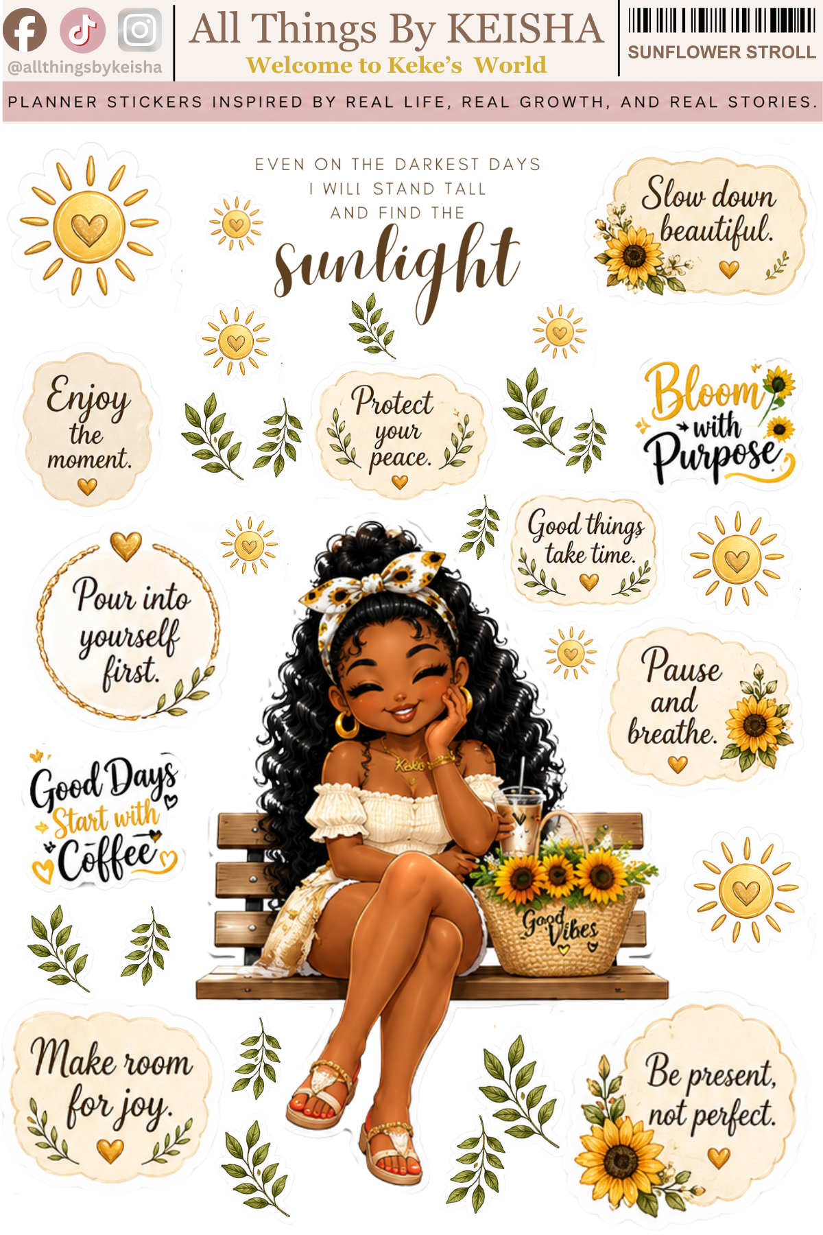 SUNFLOWER STROLL DAILY REMINDER