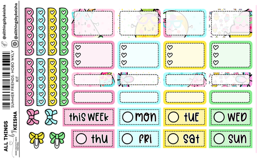 OUTDOOR FUN A5 HOBO WEEKLY KIT ALL THINGS BY KESHA: Planner Stickers,LLC