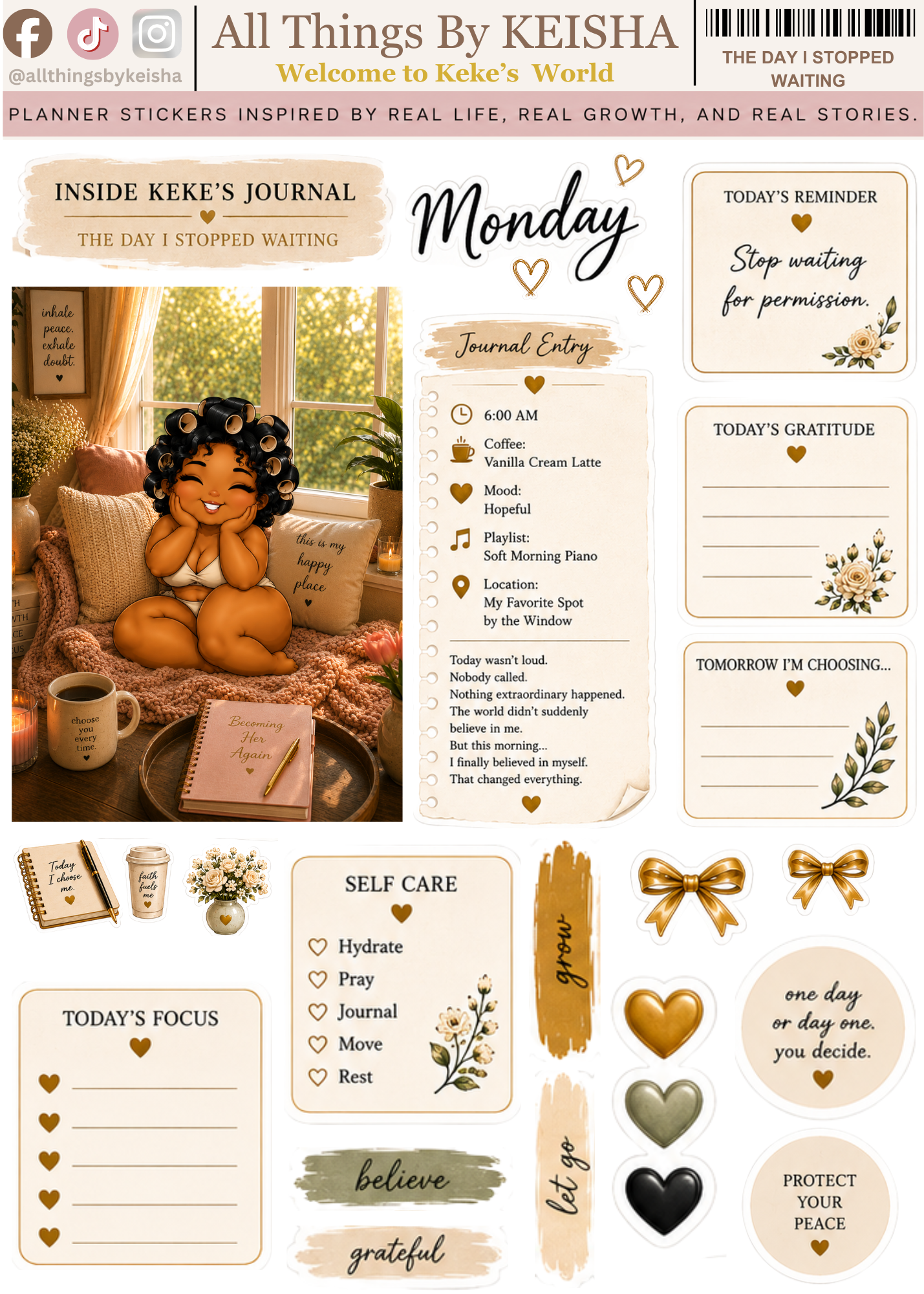 THE DAY I STOPPED WAITING JOURNAL KIT