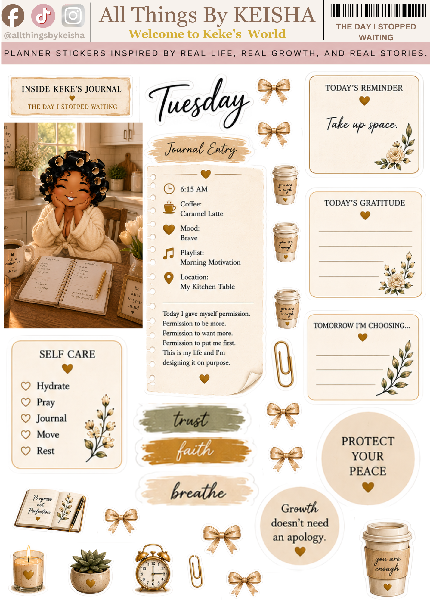 THE DAY I STOPPED WAITING JOURNAL KIT