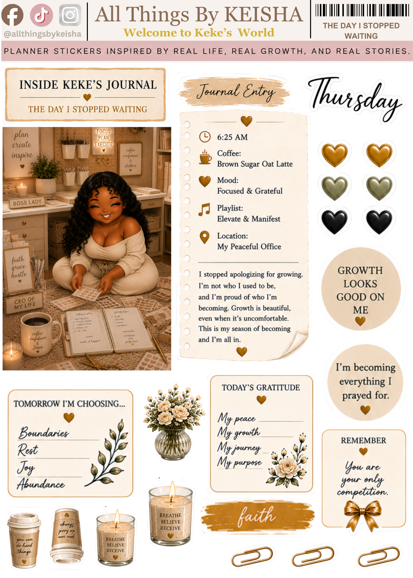 THE DAY I STOPPED WAITING JOURNAL KIT