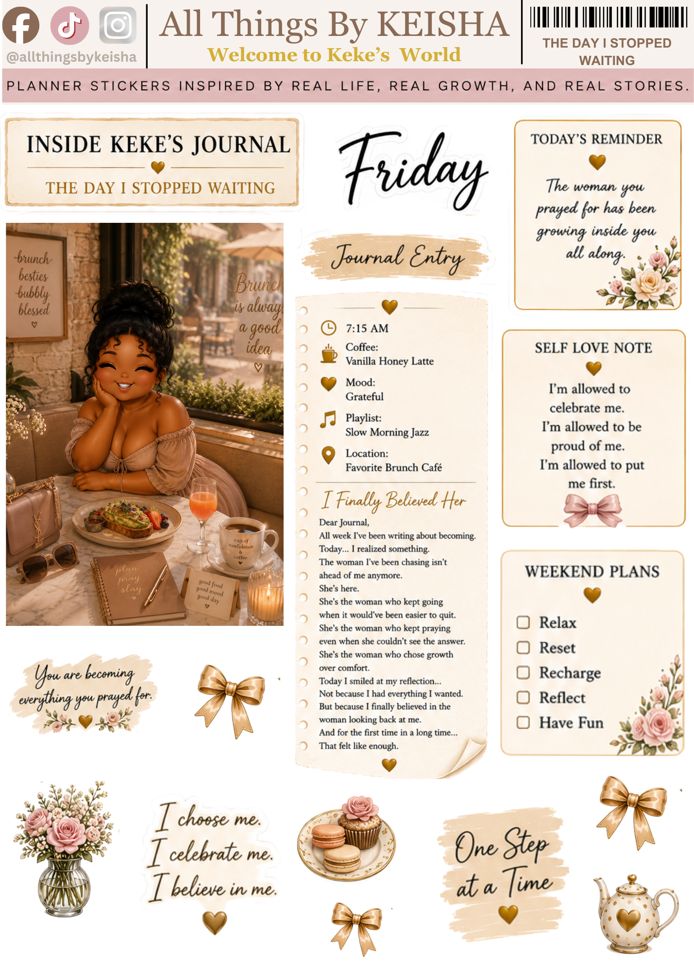 THE DAY I STOPPED WAITING JOURNAL KIT