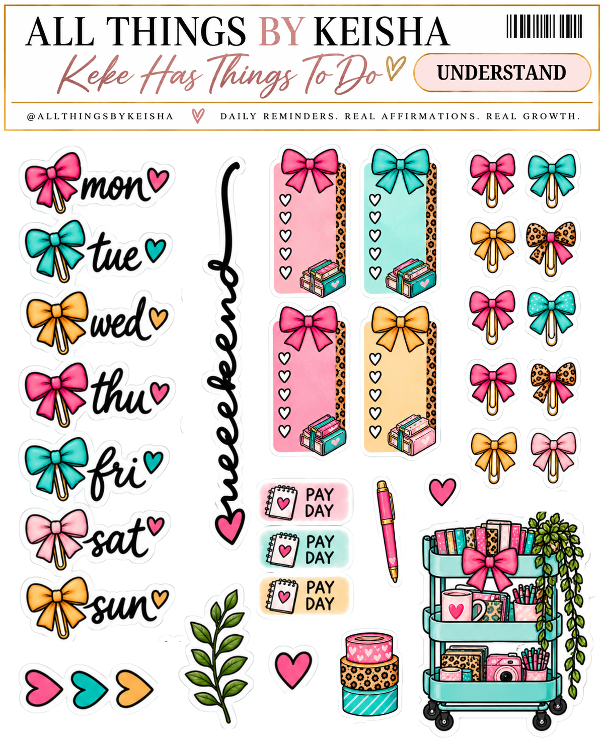 Keke Understands Planner Sticker Pack