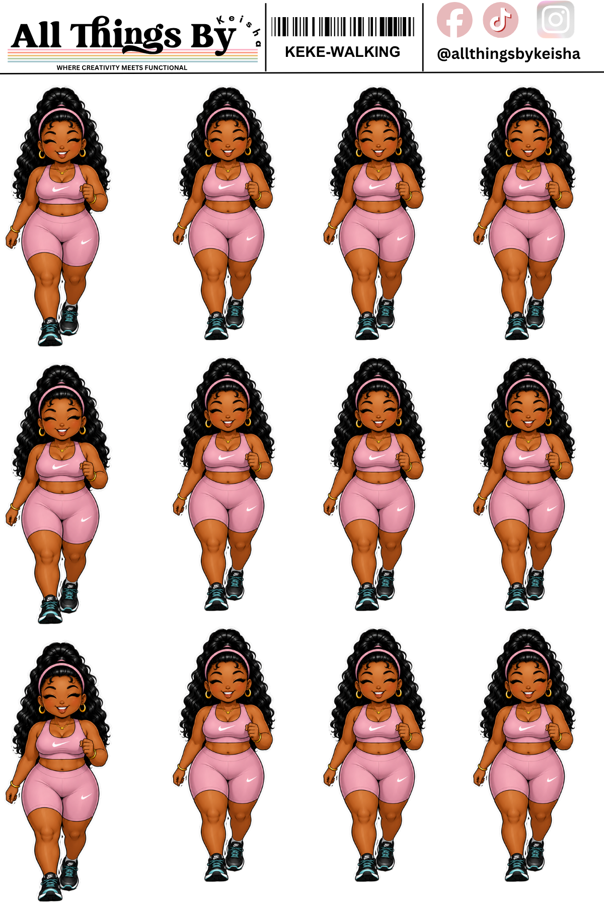 KEKE TAKING A WALK ICON
