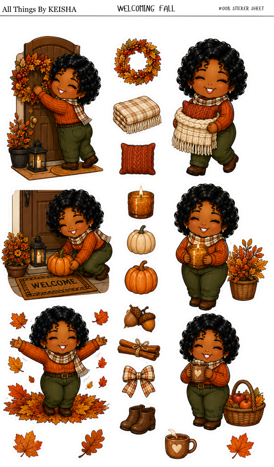 MINI KEKE - WELCOMING FALL STICKER SHEET