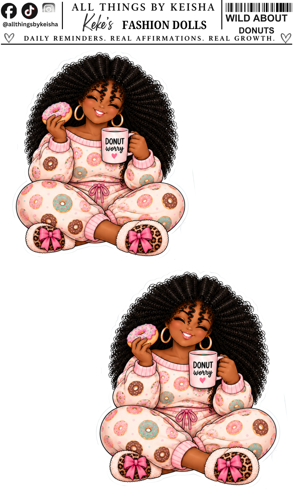 Keke Wild About Donuts Planner Sticker Pack